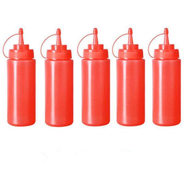 Plastic Squeeze Bottle for Condiments and Sauces