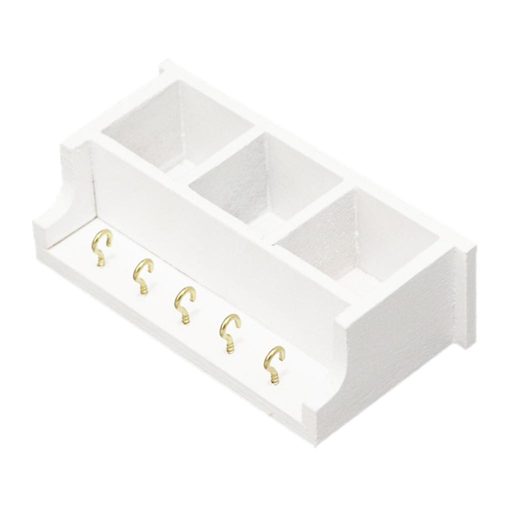 1:12 Miniature Dollhouse Storage Shelf Model Display Pretend Play Rack