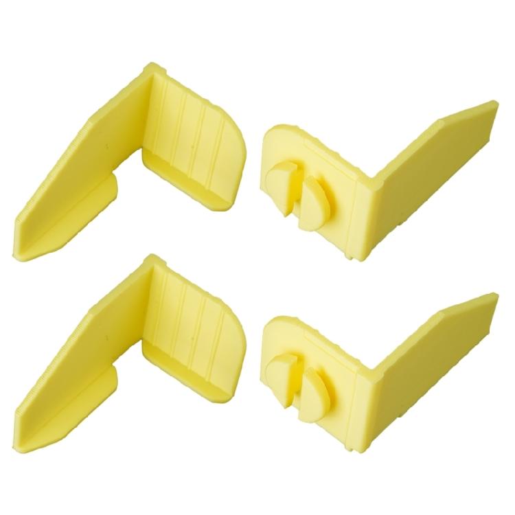 Block Wall Line Anchors Corner Brackets Set, Plastic Masonry Guide for Stable Edges Seating Bricklayer Layout Positioning