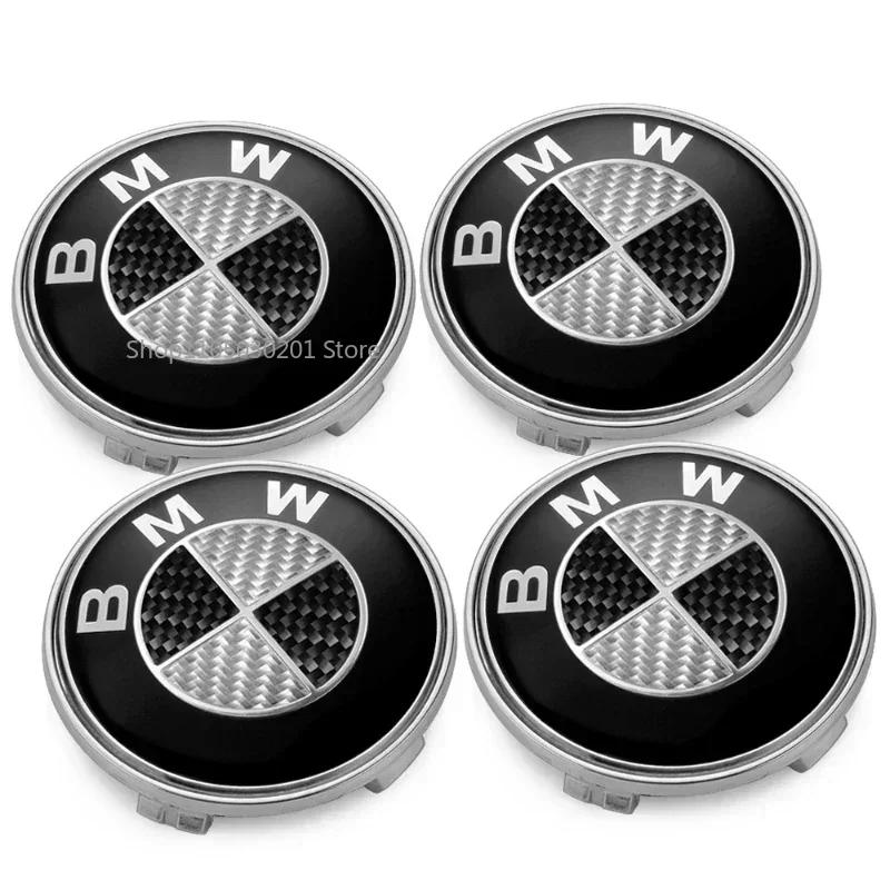 4Pcs/Set 56/60/68MM Car Wheel Center Hup Caps Wheel Cover For BMW E36 E39 E46 E60 E90 E90 F01 F10 F30 G01 G20 G21 G30
