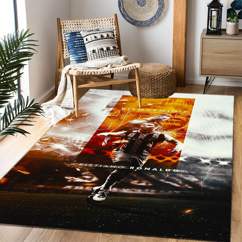 Welcome Cr7 Area Rug Perfect for Dormitory Balcony Foyer Study room Antislip Carpet Anime Office Decor Perfect Gift for Valentine's Wedding Birthday
