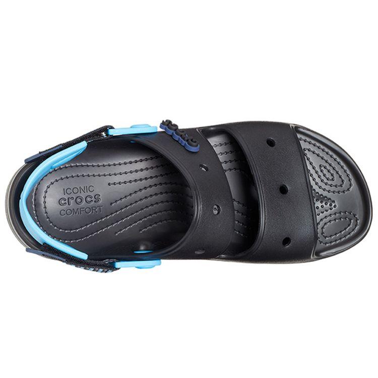 Crocs All-Terrain Sandal EVA Lightweight Comfortable Sports Beach Sandals Men sandals Black Blue 207711-0ZQ
