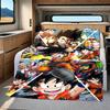 1PC Son Goku  Print Flannel Blanket, High Quality All Seasons, Home Decor, Warmth and Comfort, Perfect for Christmas Gifts