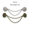 1 Piece Alloy Shawl Clips Decorative Cardigan Clips Vintage Scarf Brooch Pin  For Shawl
