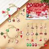 24 Countdown Calendar Advent Surprise Blind Box Set Christmas Charms Bracelet Set DIY Creative Ornaments Christmas Child Gifts