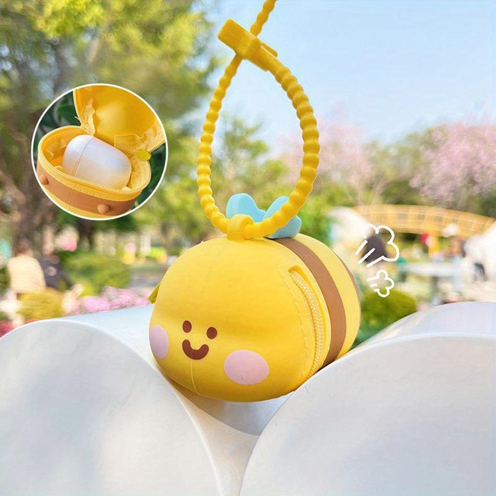 Silicone Earphone Storage Bag Cartoon Shell Bee Silicone Coin Purse Wear-resistant Ultra Light Earphone Cover Gift