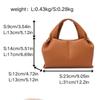 Womens Cloud Shape Shoulder Bag Large Capacity PU Tote Handbag Soft Pillow Style With Magnetic