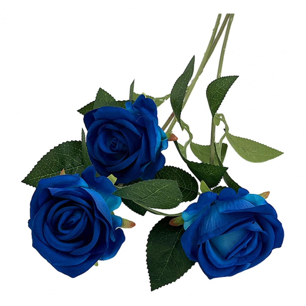 5pcs Simulated Rose Bouquet Artificial Flower Arrangement Vibrant Simulated Flower Bouquets No Withering Long-lasting Decor for Home