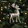 Silver Irregular Electroplated Christmas Tree Ornaments - Glossy Plastic Pendants In Stock