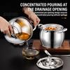 4L Oil Filter Pot Stainless Steel Lard Strainer Cooking Oil Strainer Grease Keeper Storage Container Oil Bottle Kitchen Tools