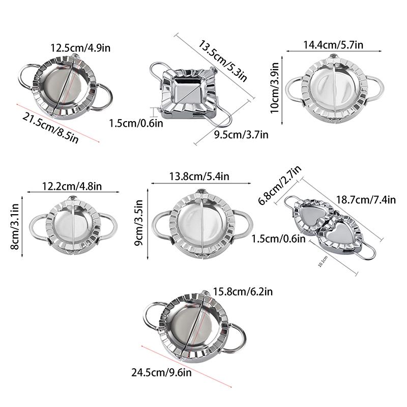 1 buc găluște din oțel inoxidabil Maker găluște piele mucegai Ravioli Maker presă plăcintă a face presă înveliș patiserie Maker accesorii de bucătărie