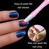 Doublehead Cuticle Trimmer with Pusher Dead Skin Remover Nail Art Fork Pink Cuticle Remover Nipper Stainless Steel Pedicure Nails Care Tools