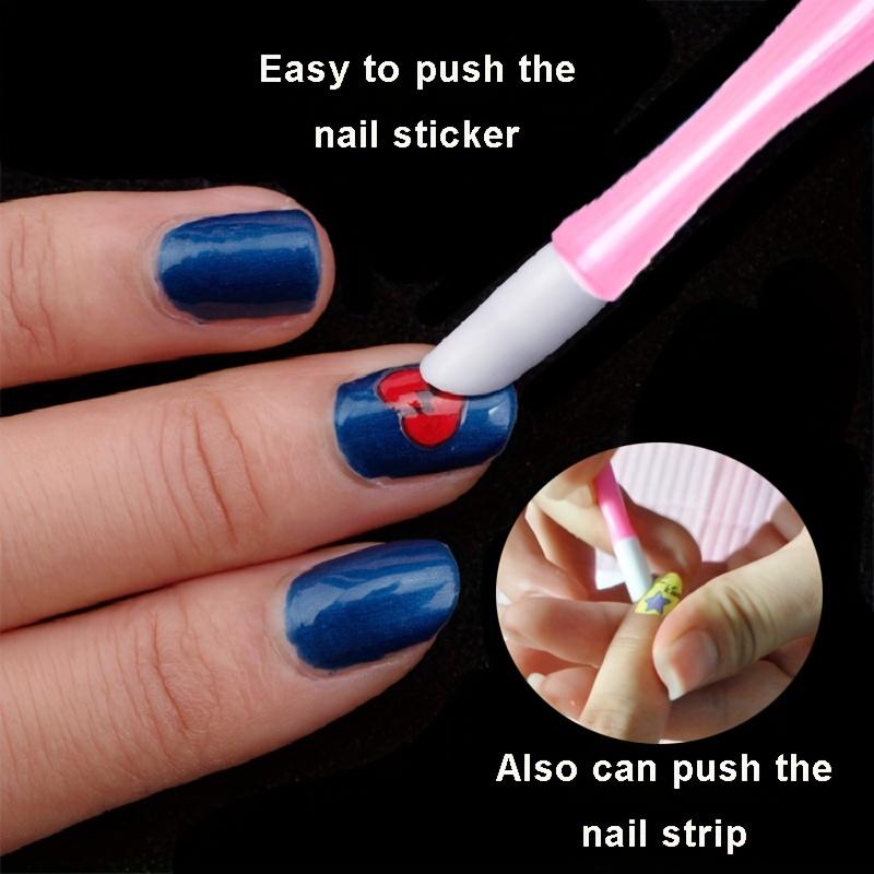 Doublehead Cuticle Trimmer with Pusher Dead Skin Remover Nail Art Fork Pink Cuticle Remover Nipper Stainless Steel Pedicure Nails Care Tools