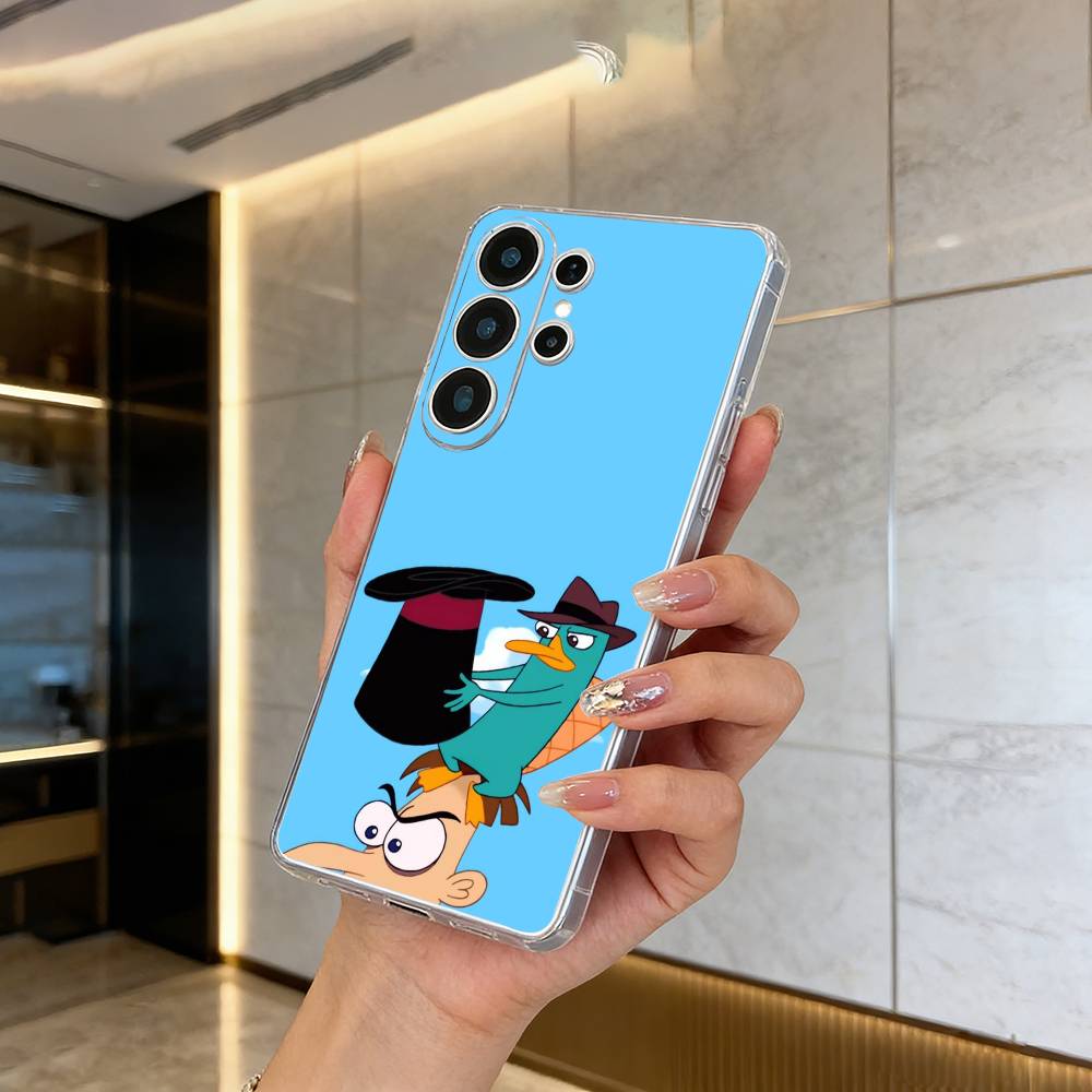 

Прозрачный чехол для телефона P-Perry The P-Platypus для Samsung S25, S24, S21, S22, S23, S30, Ultra, S20, Plus, FE, Lite Samsung S305G