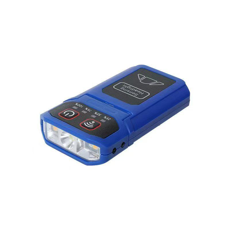 Yellow Light Induction Headlamp: Long Battery Life, Lithium Battery, Clip-On, Red Light Option for Night Fishing