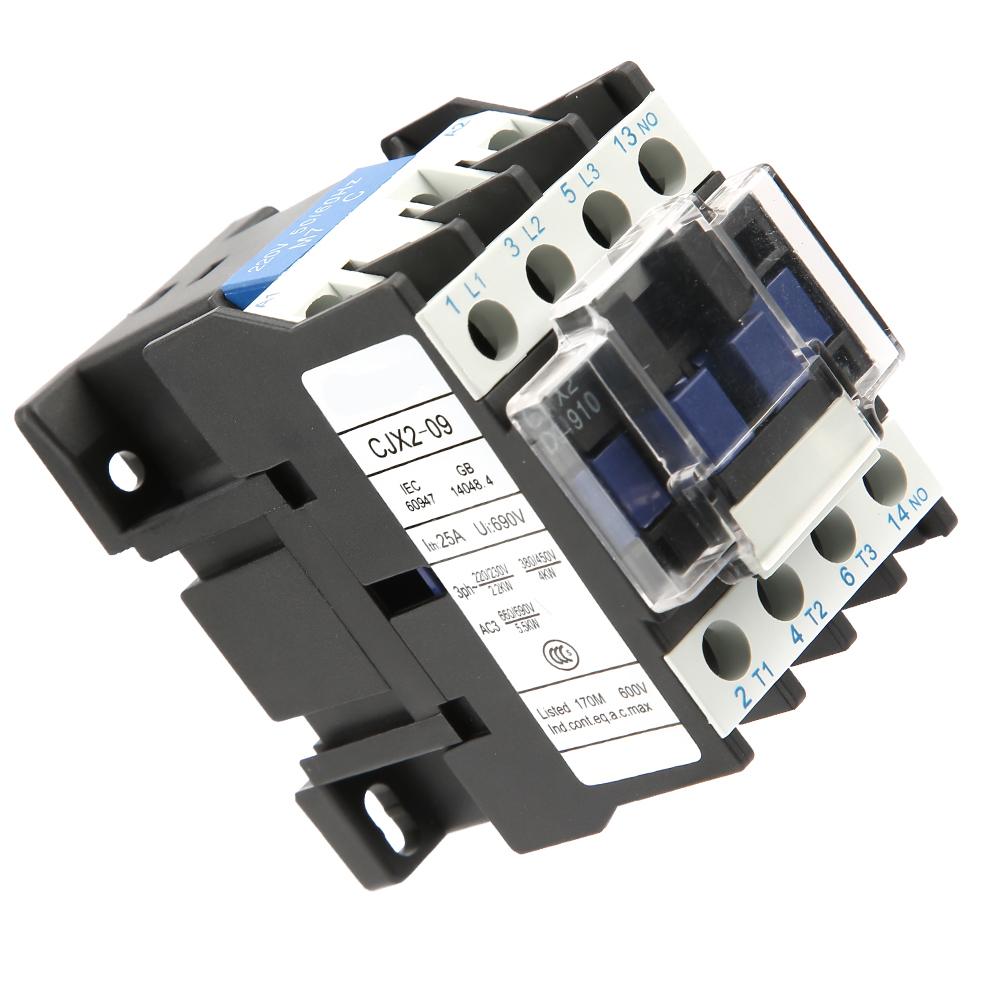 CJX20910 High Sensitivity Industrial Electric AC Contactor 220V 9A