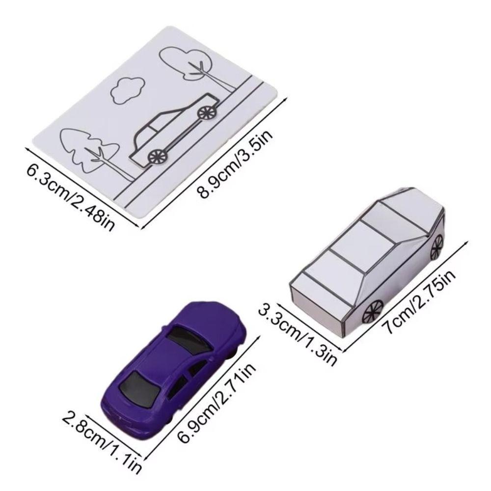 Gimmicks Appearing Car by Hyde Ren Magic Tricks Magic Card To Paper Car  Kids Toy