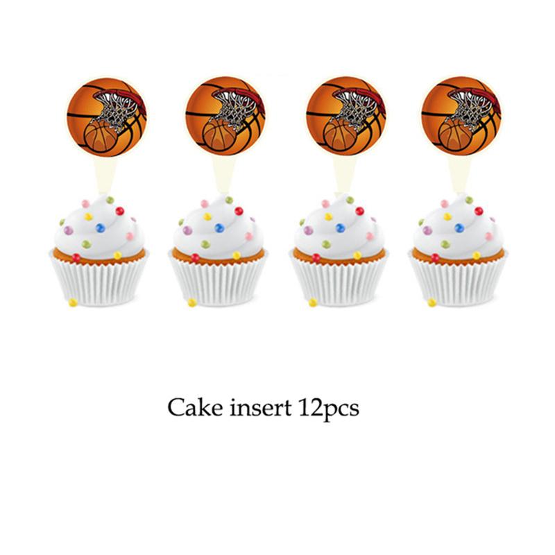 Impreza Tematyczna Koszykówka Kreskówkowa Jednorazowa Zastawa Stołowa Papierowe Talerzyki Kubki Balon Baby Shower Urodziny Impreza dla Dorosłych Dekoracje Zaopatrzenie