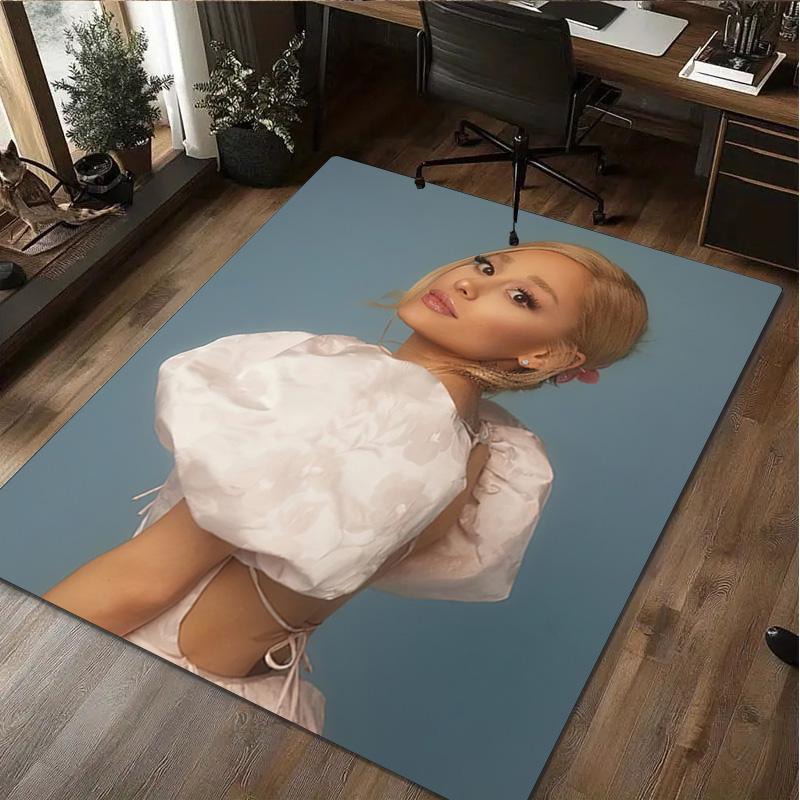 1PC Ariana Grande Carpet Office Decorative Carpet For Living Room Bedroom Door Mat Floor Rug Computer Chair Area Rug