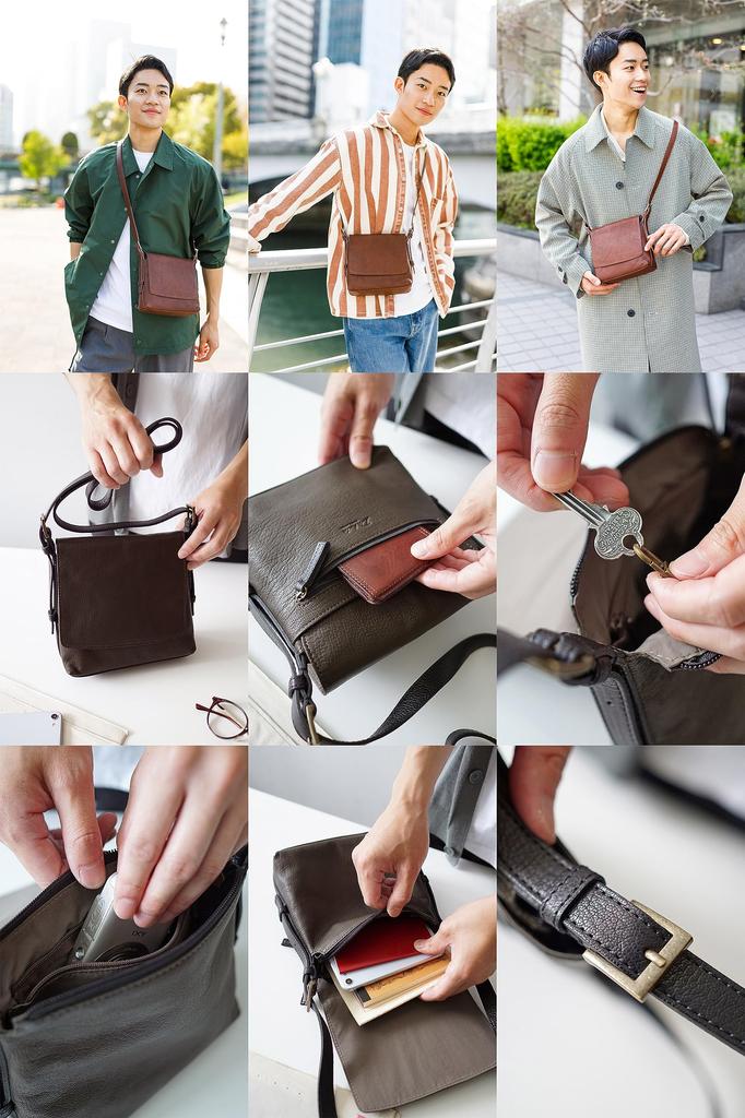 Dakota BLACK LABEL Taška přes rameno, Khaki, 1622903-51