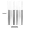 6Pairs 304 Stainless Steel Round Chopsticks Chinese Stylish Light Weight Chopsticks Metal Chopsticks for Sushi Food Sticks Kitchen Tool