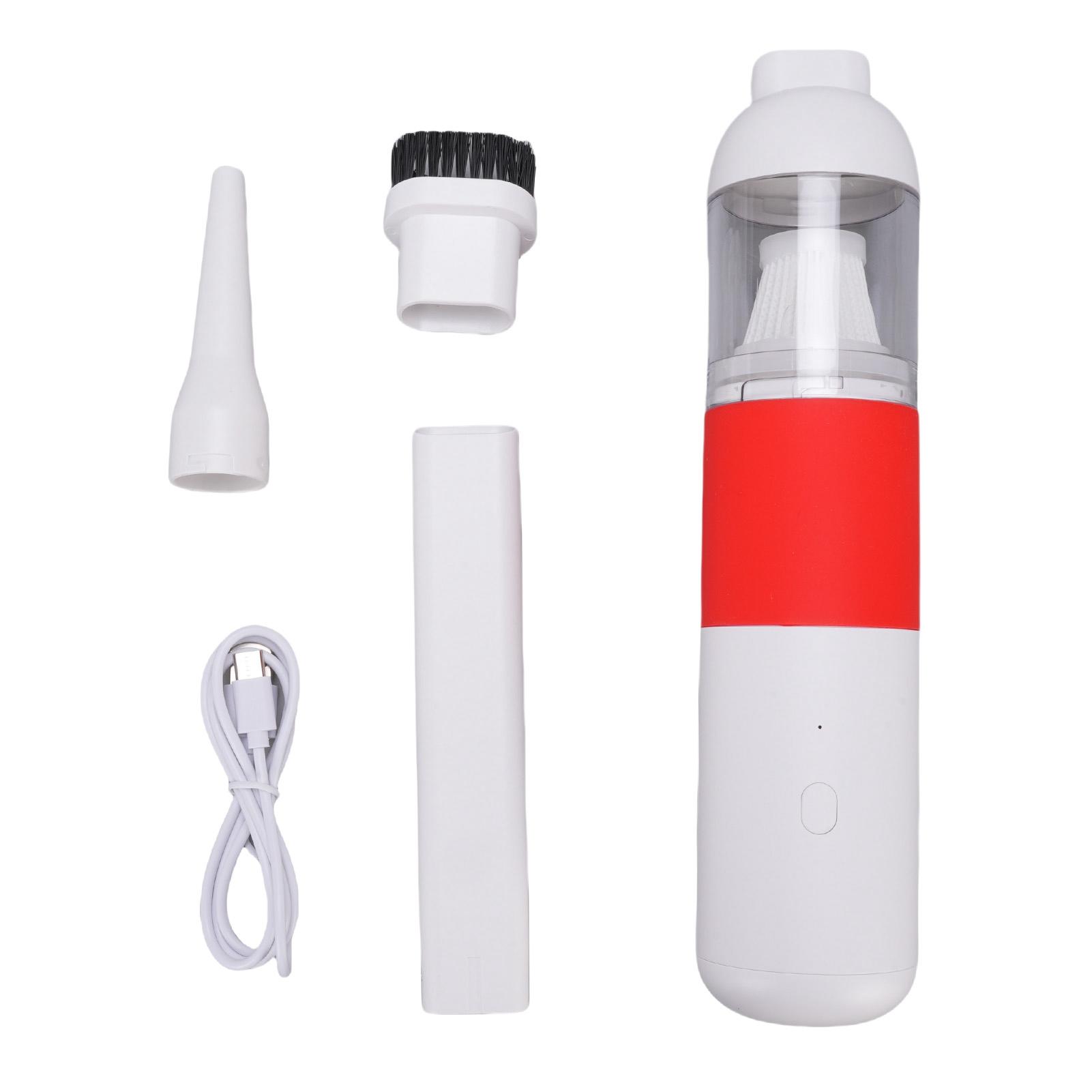 

Ручной пылесос беспроводной портативный мини автомобильный пылесос 4000 Па супер мощность всасывания перезаряжаемый D White Red