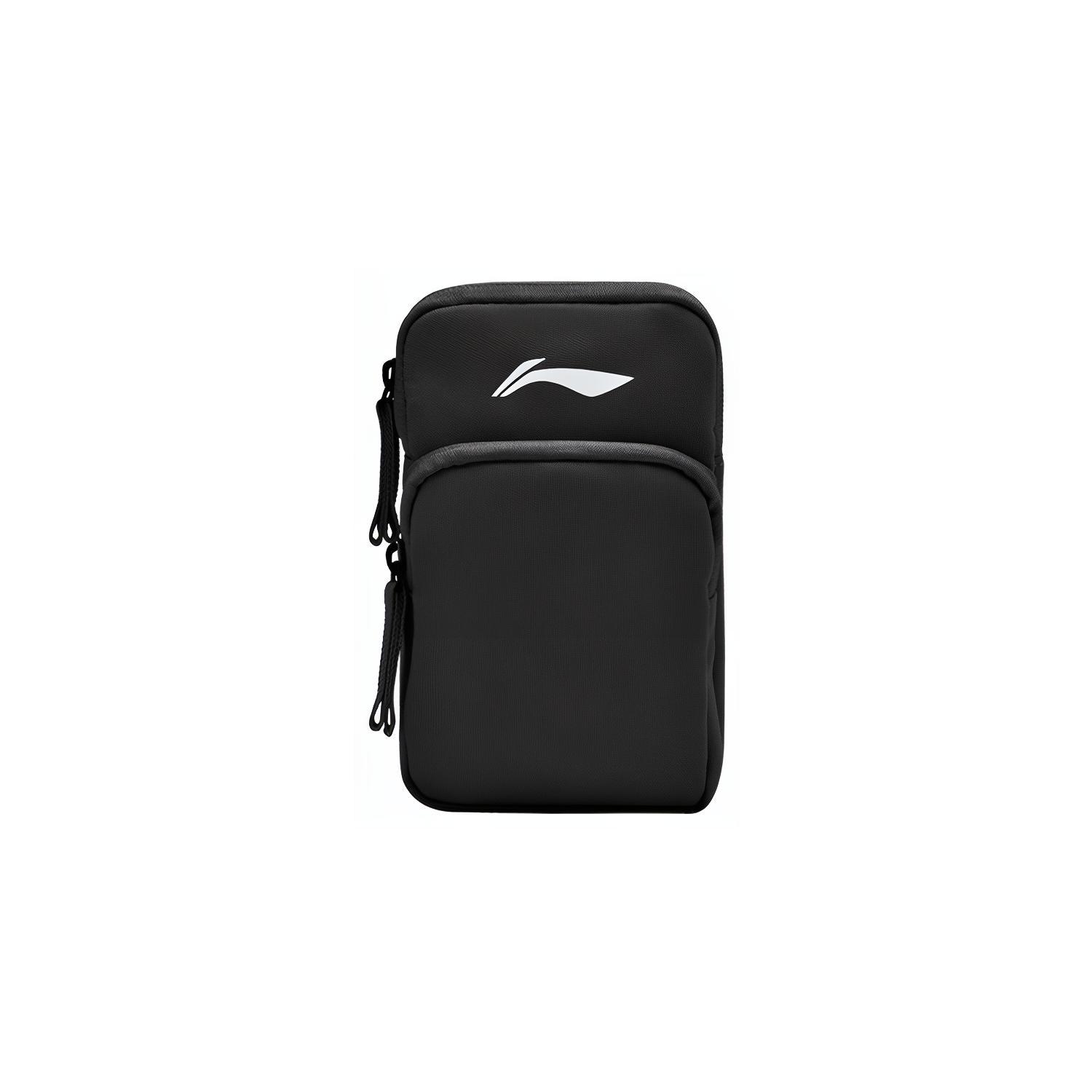 Li-Ning Compact Multi-Compartment Lightweight Portable Polyester Sports Tote Bag Unisex bags Black ABJT063-1 Black