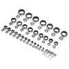 33PCS Multiple Sizes Fishing Rod Guides with Ceramic Loop Raft Line Ring  Fishing Rod Repairing