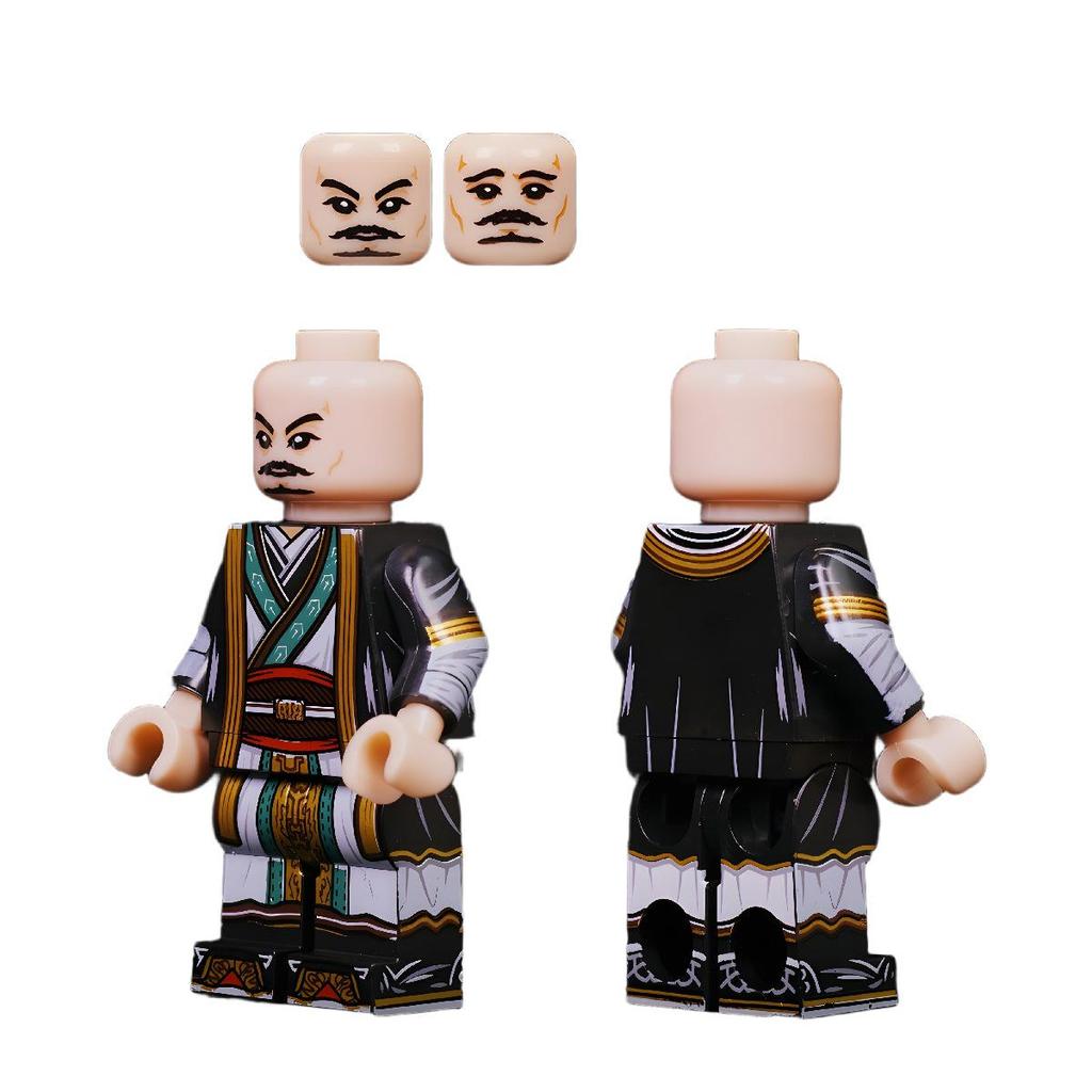 Female Guan Yu Minifigure - Romance of the Three Kingdoms Series, LEGO-Compatible Building Blocks, Also Includes Female Cao Cao Toy.