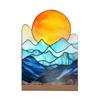 Minimalist 2D Flat Decorative Piece With Base, Multi Colored Acrylic Craft, Suitable For Desktops, Bookshelves, And Other Artistic Decorations.