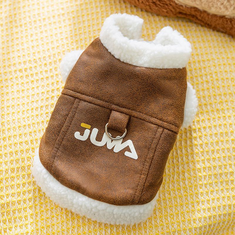 Pet clothing Autumn and winter cat lamb wool thickened warm into cat kittens hairless cat dog two-legged cat clothes
