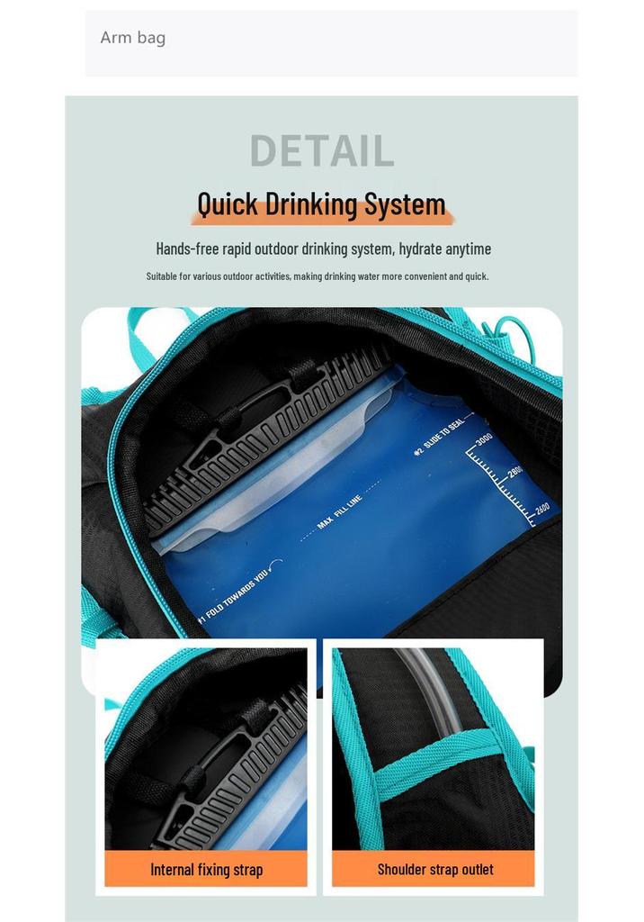 Lightweight Outdoor Backpack Hydration Pack for Hiking, Cycling, and Travel