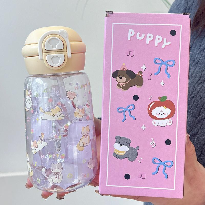 

Plastic Kids Cup With Straw And Cartoon Design For Childrens Hydration