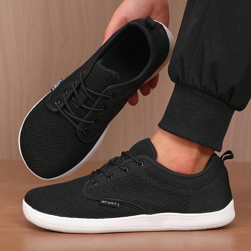 Simple Wide Footed Men And Women Universal Mesh Breathable Sports Shoes Lightweight Casual Flat Shoes Summer Cool Walking Shoes