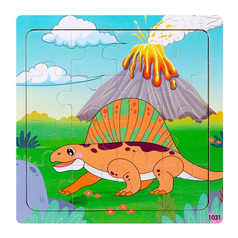 Wooden Kid Puzzle Board With Animal Pictures For Toddler Education And Cognitive Skills