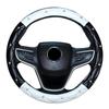 Universal PU Leather Car Steering Wheel Cover Bling Rhinestone Crystal Car Handcraft Interior Decor Accessories For Women L L9C9