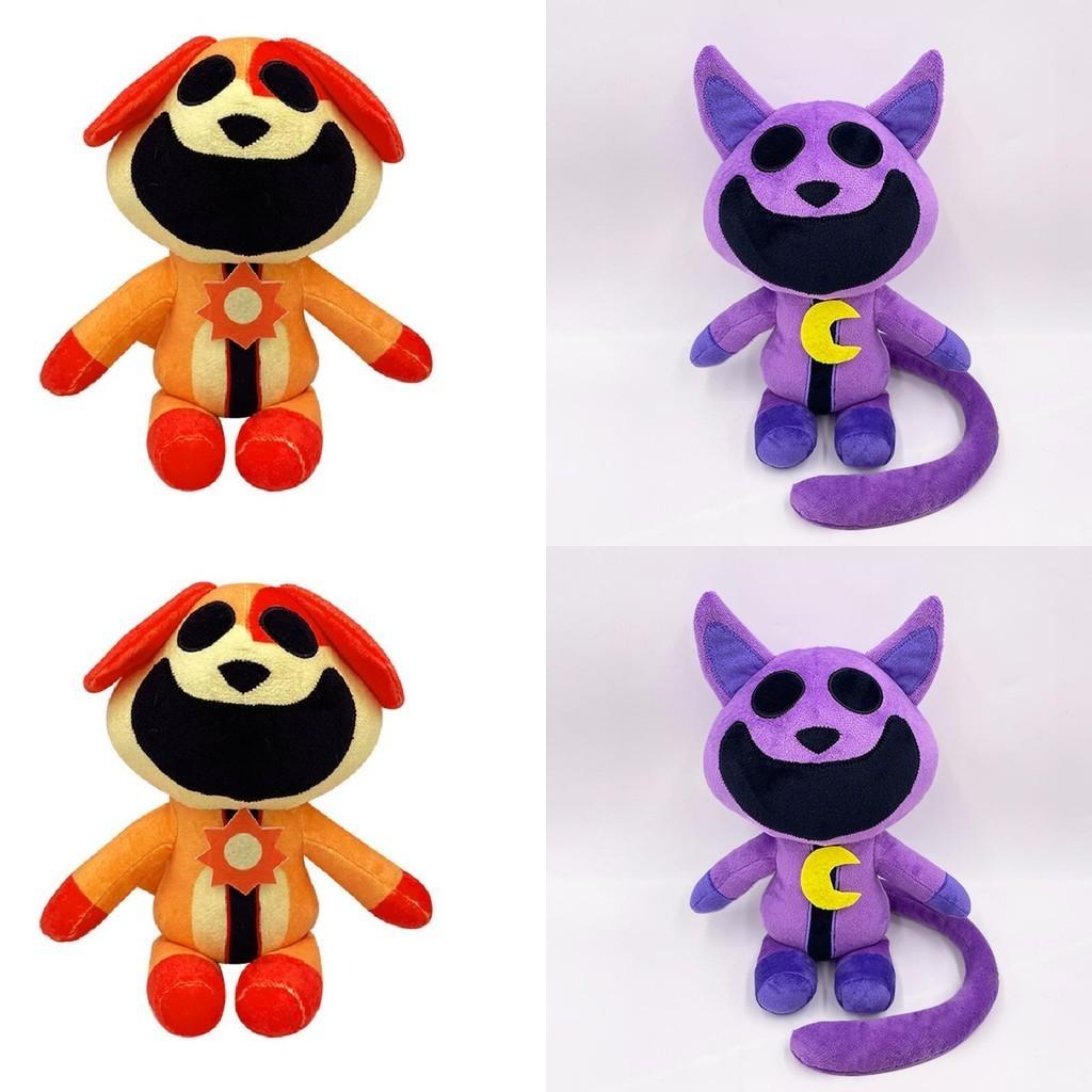 Cross-border New Product Game Doll Terror Purple Cat Monster Smile Animal Big Mouth Purple Cat Plush Toy