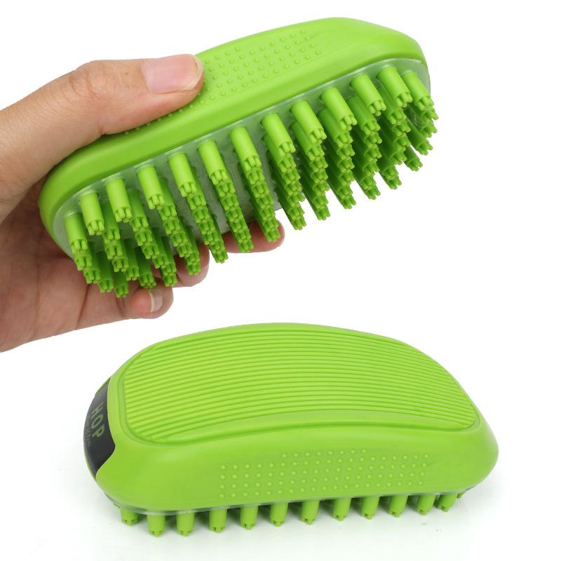 Pet Bath Brush Dog Bath Massage Comb Cleaning and Grooming Tools Cat Hair Removal Brush To Remove Floating Hair