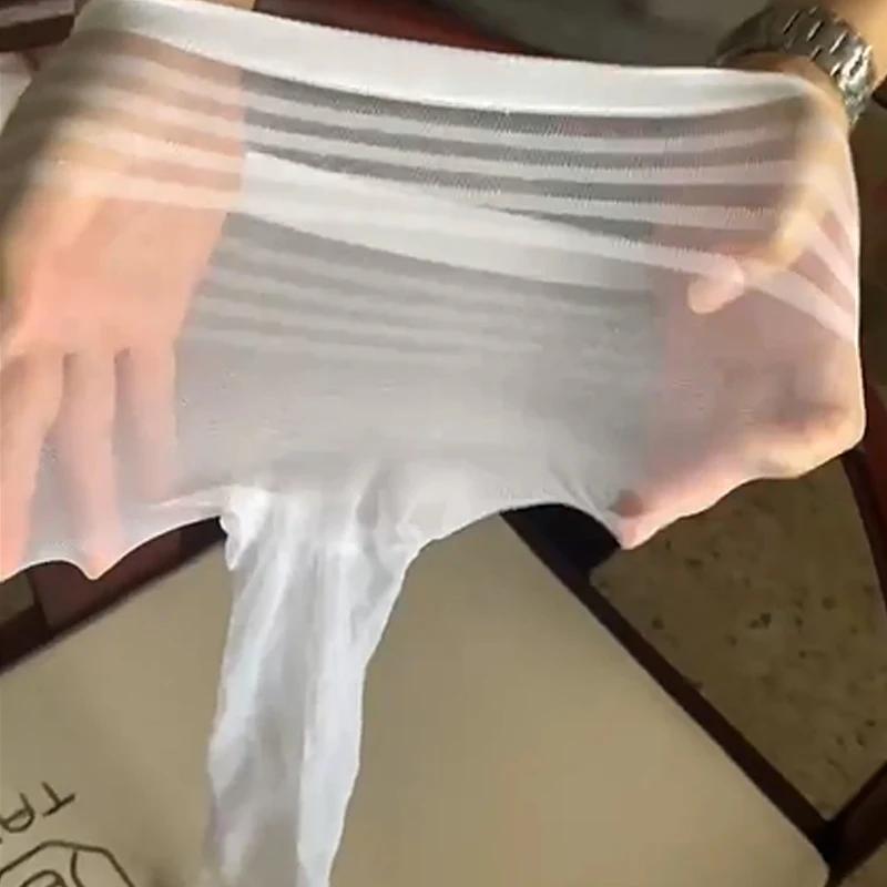 

Women Stripesd Stockings Super Elasticity Over Knee Socks Female Sexy Cored Wire Long Sock Summer Thin Silk Socks New One Size