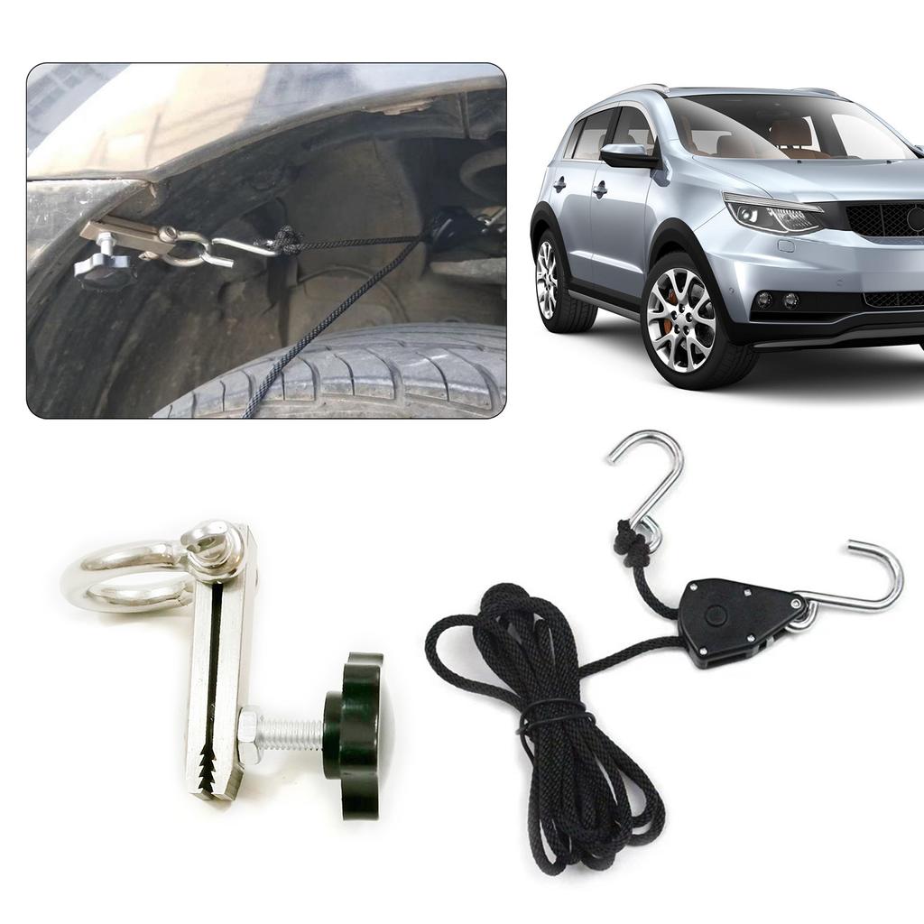 Instrument de Reparare Apărătoare Noroi Auto Instrument de Fixare Zgârieturi Parcare Cu Clip de Fixare Sprânceană Ajustabil și Frânghie Pentru Fixarea Deformărilor Caroseriei Auto