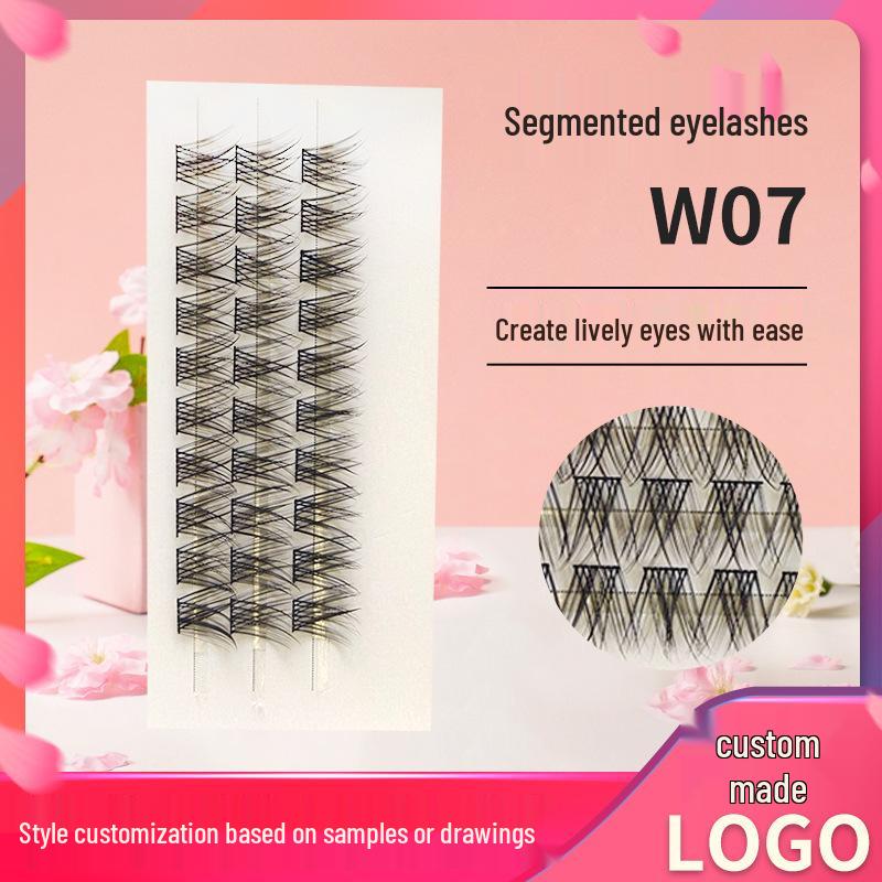 

2024 Self-Application Fairy Cluster Eyelashes: Natural Segmented Lashes D Curl
