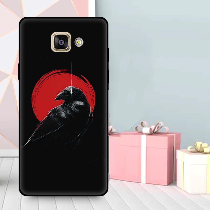 Crow Raven Dark Skull Case For Samsung Galaxy J7 J5 J3 2017 J1 A3 A5 2016 A9 A7 A6 A8 J8 2018 J6 J4 Plus Cover