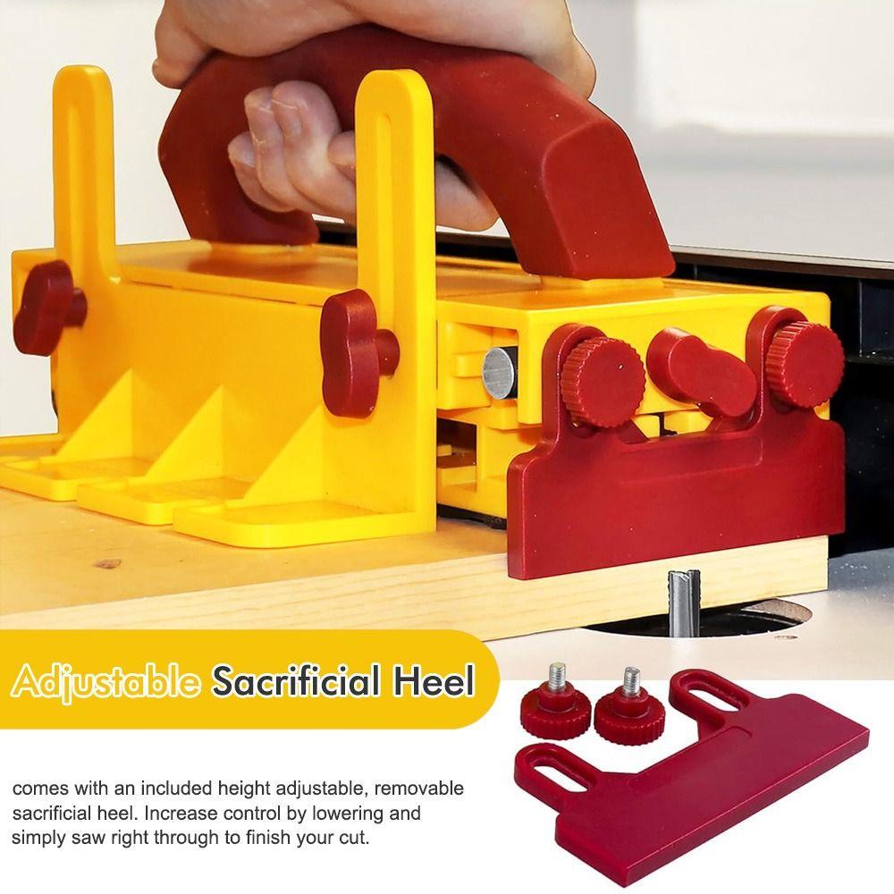 Ergonomischer Griff Holzbearbeitung Schiebegriff ABS Sicherheits-Schiebeblock Holzbearbeitung Polieren