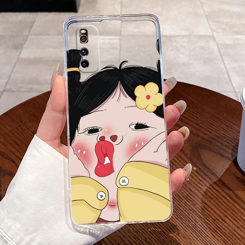 Casing For Vivo IQOO Neo 3 / IQOO Z1 Shells Clear Silicone Jelly Soft TPU Back Cover Case Cute Rabbit Cat Dinasaur Phone Case