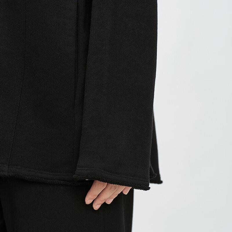 LESS 2025 Spring Loose-Fit Hooded Cardigan Sweatshirt 2P241410H