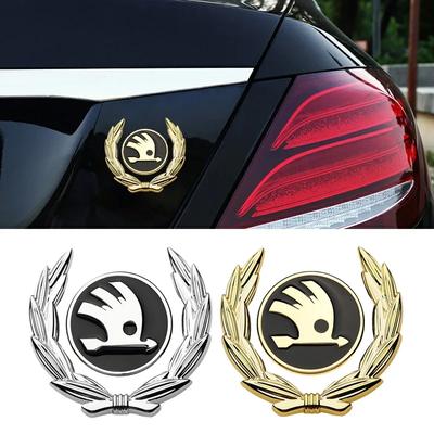 UINR6 Car Window Side Sticker for Logo Fabia 2 Octavia 2 A7 Tour RS Rapid Kodiaq Superb Felicia Fender Trunk Emblem Accessories