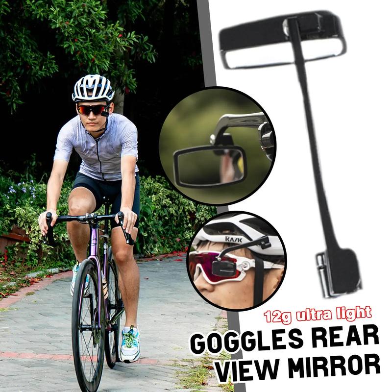 Bicycle, Cycling Glasses, Rearview Mirror, Mini Helmet Rearview Mirror, Glasses Rearview Mirror