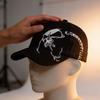 Skull Embroidered Baseball Cap With Adjustable Fit For Outdoor Sports And Sun Protection