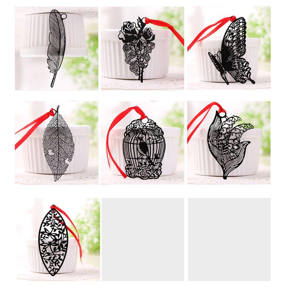 Metal Book Page Pagination Chinese Style Book Page Marker Portable Hollow Bookmark
