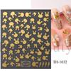 Sakura Flower Nail Art Decal Laser Adhesive Slider DIY Gel Slider  Manicure Decor
